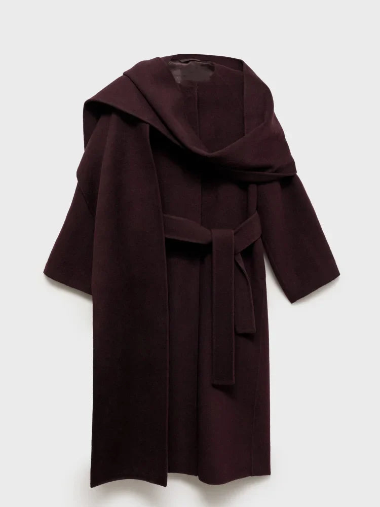 Bordeaux Wrap Coat