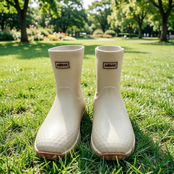 Men's Beige Waterproof Rubber Work Boots - Thornelle