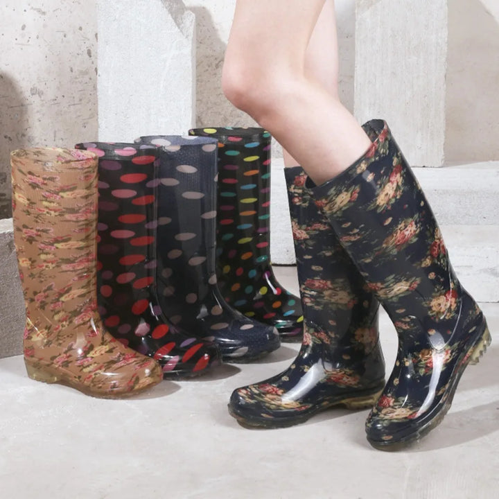 Women's Tall Waterproof Garden Rain Boots - Isolienne