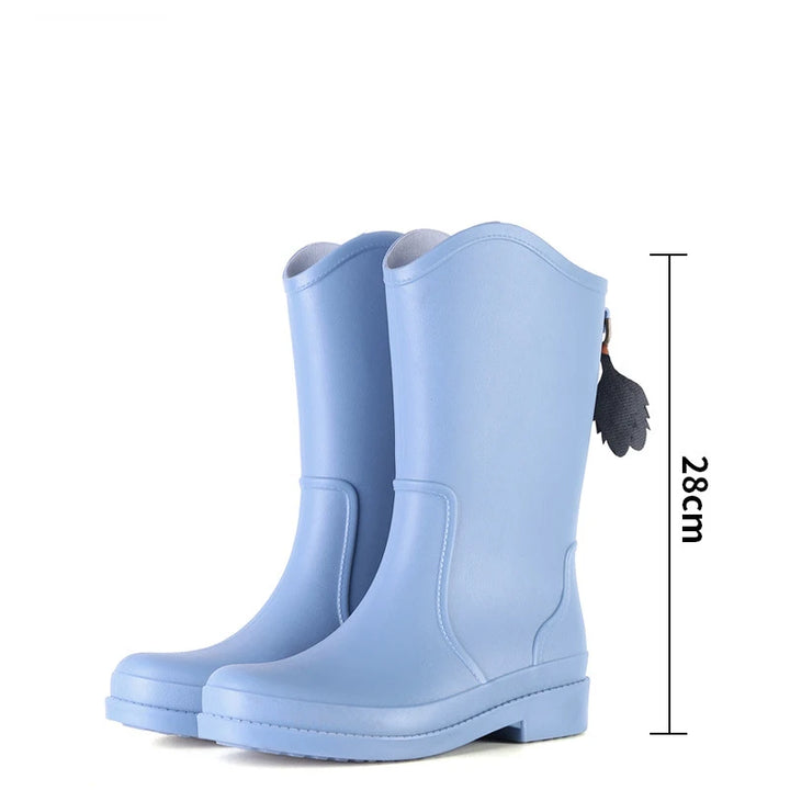 Women's Slip-On PVC Rain Boots - Sablienne