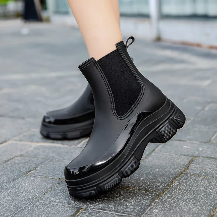 Women's Mid-Calf Platform Rain Boots – Ardelane