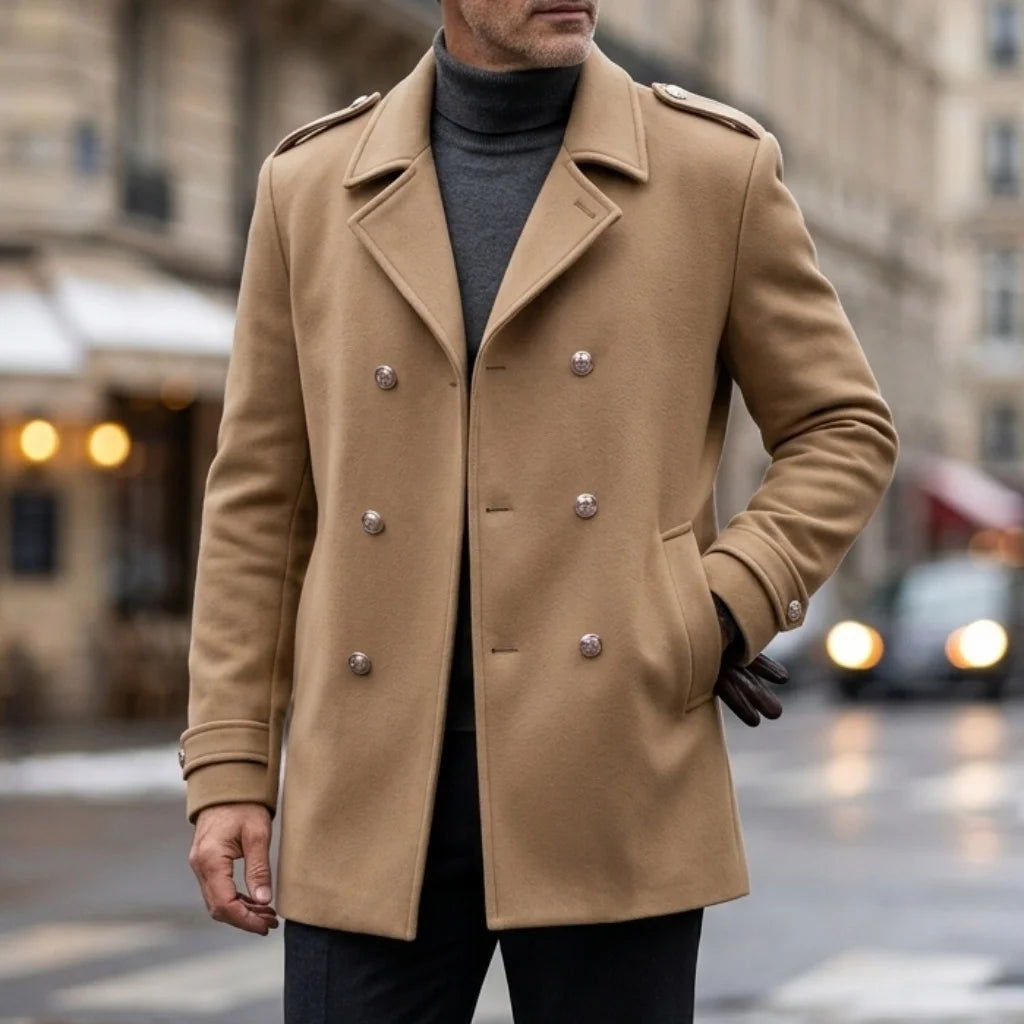 Men's Double Breasted Winter Coat – Alistair