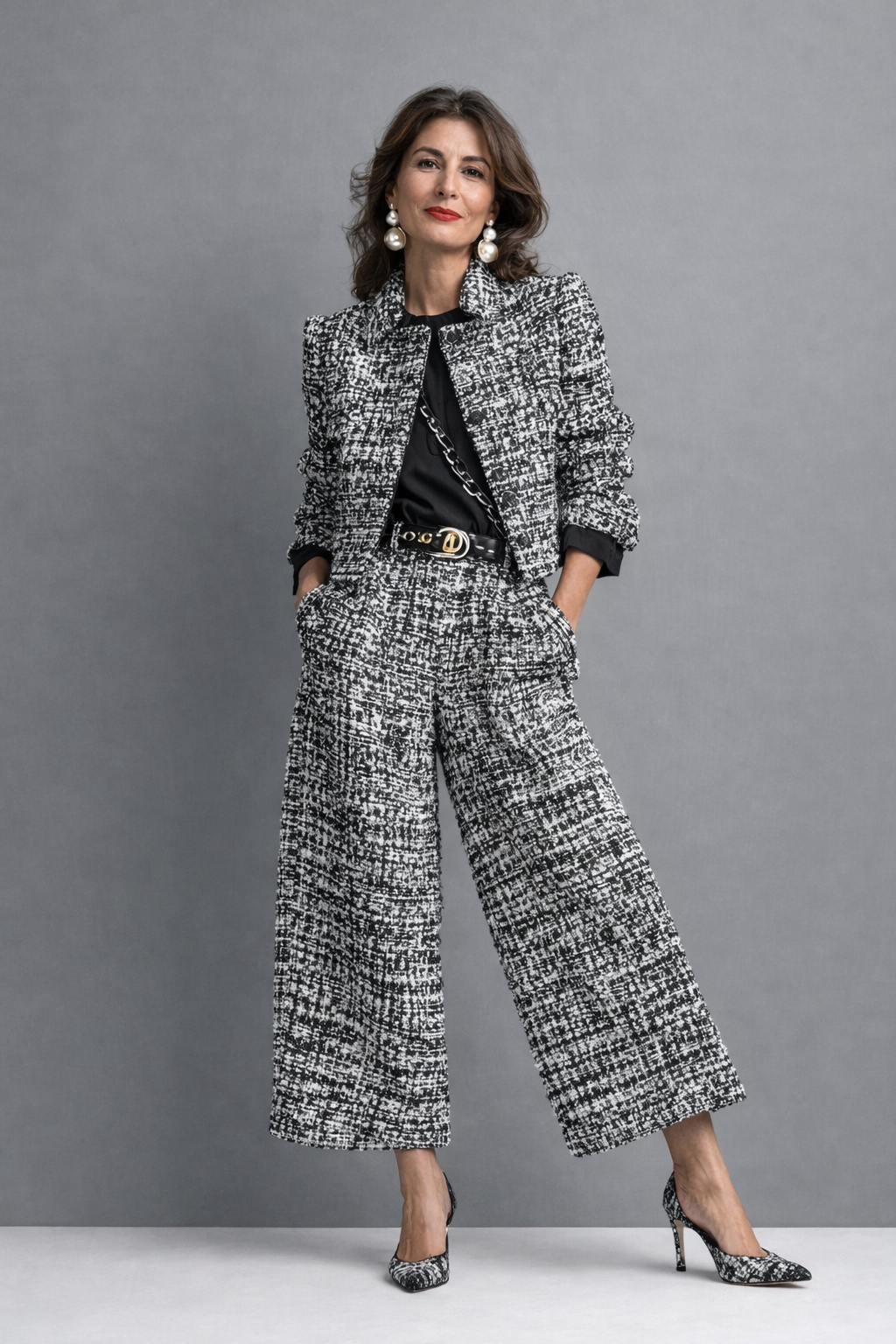 Women's Two-Piece Blouse and Trouser Set – Manon