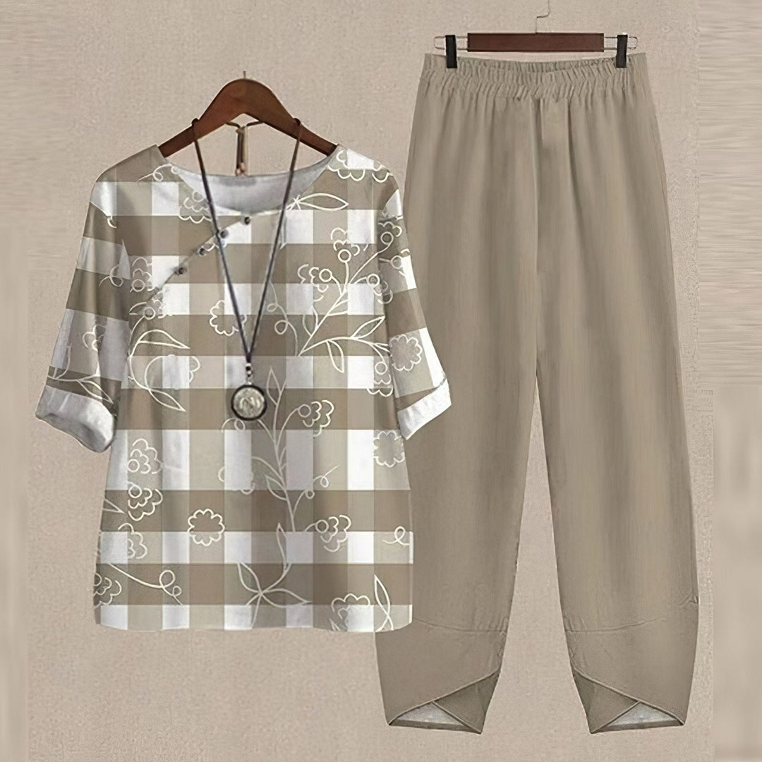 Liv - Elegant and Comfortable Shirt and Pants Set