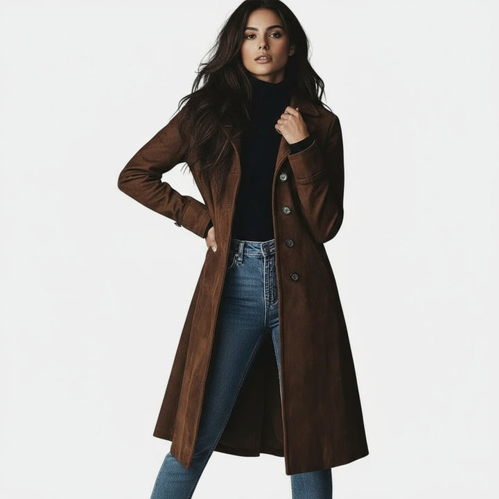 Giulia - Long Suede Coat