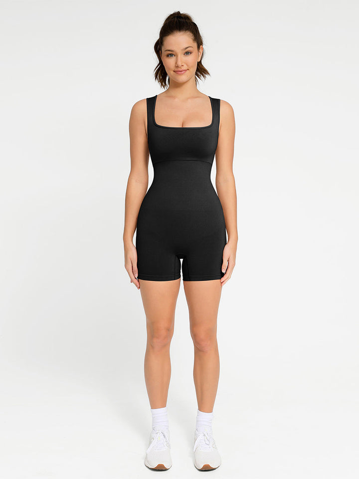 Seamless Shapewear Square Neck Romper