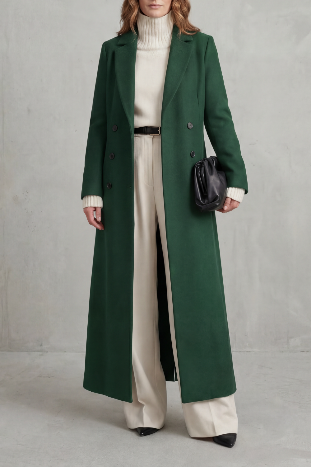 Women's Custom-Fit Long Wool Coat – Vivienne