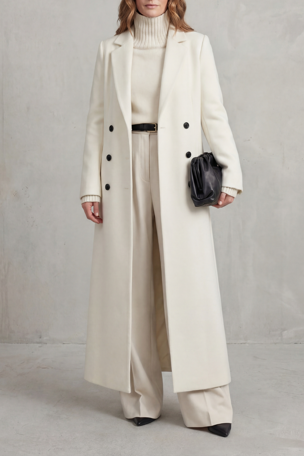 Women's Custom-Fit Long Wool Coat – Vivienne