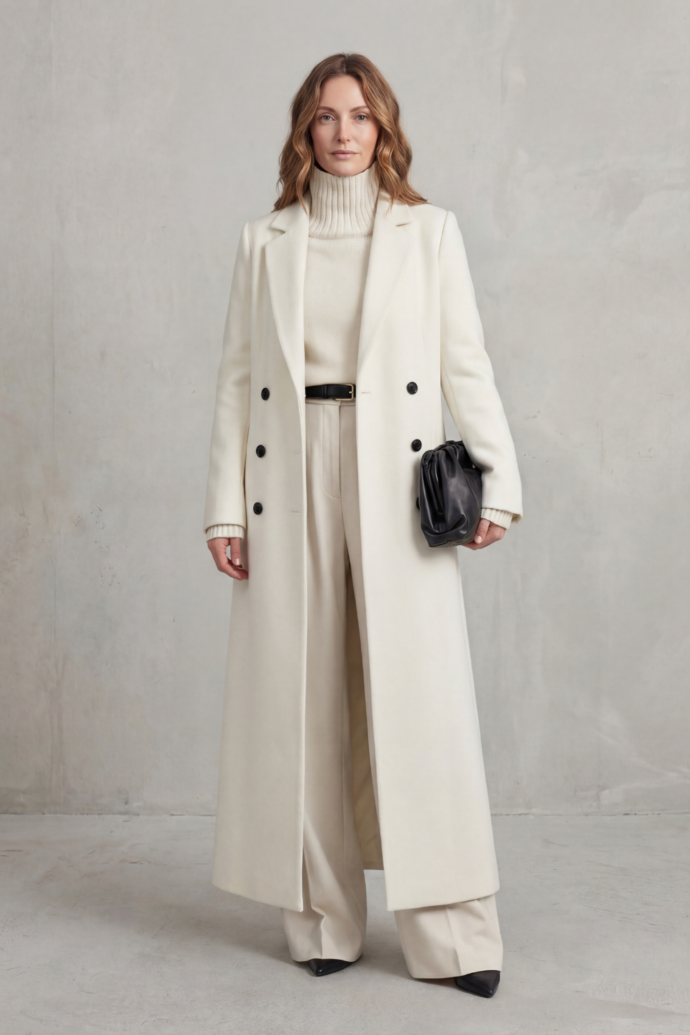 Women's Custom-Fit Long Wool Coat – Vivienne
