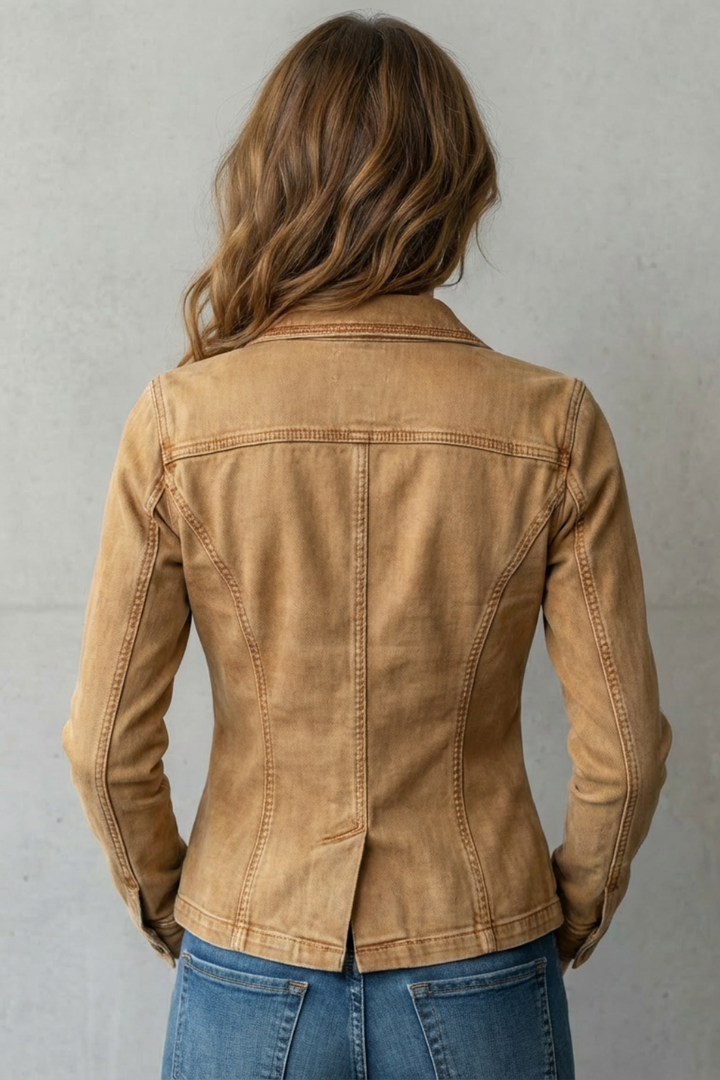 Women's Tailored Denim Blazer - Umbrielle