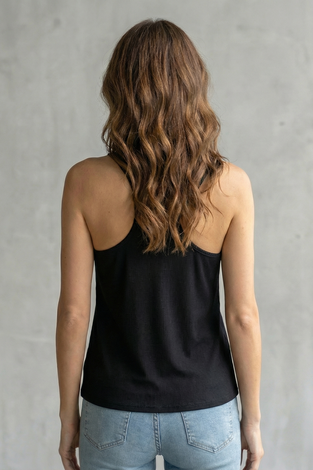 Women's Sheer Mesh Neckline Camisole Top - Toscanne