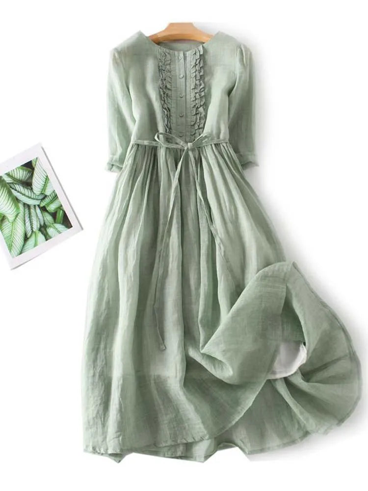 Milou - Stylish Linen Dress