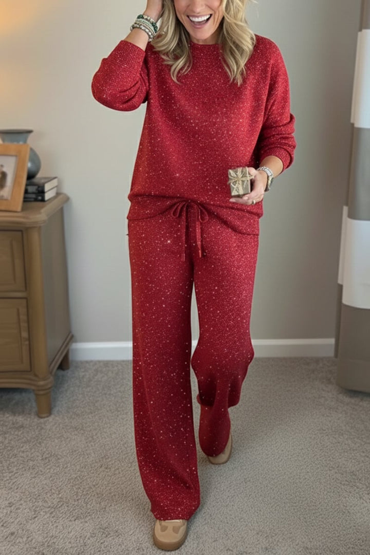 Viviana - Gloss Finish Casual Set