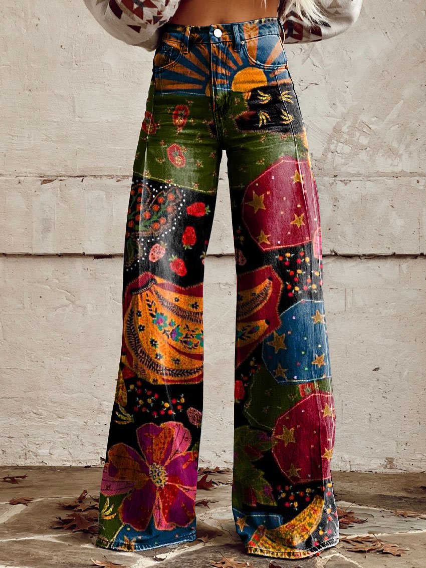 Freesia -  Boho Vintage Pants