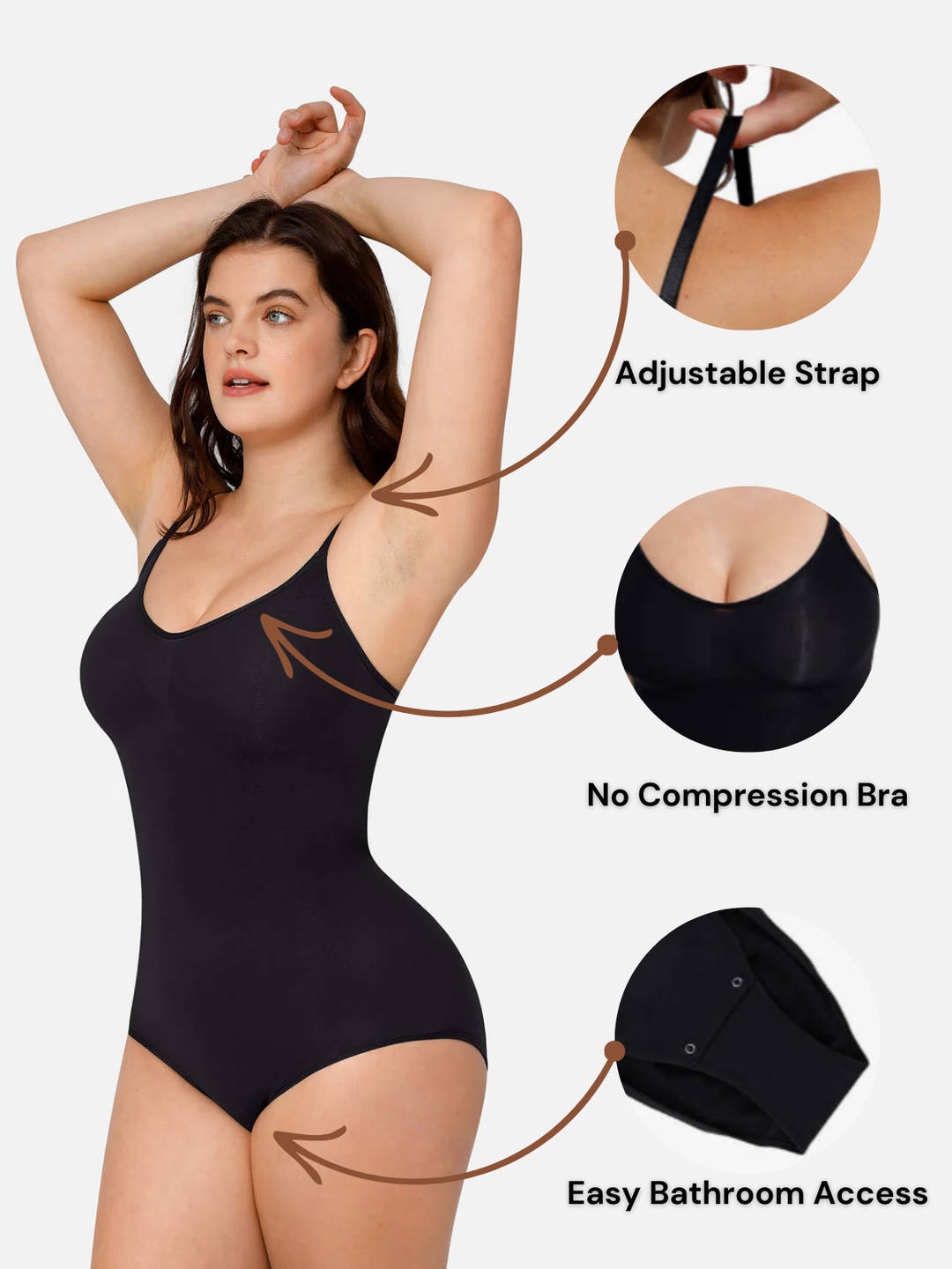 SNATCHED BRIEF SHAPEWEAR BODYSUIT
