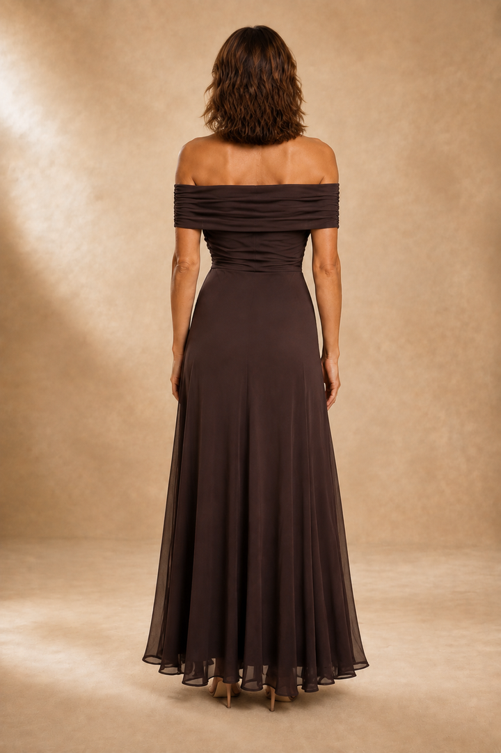 Women's One Shoulder Draped Maxi Dress – Amelia