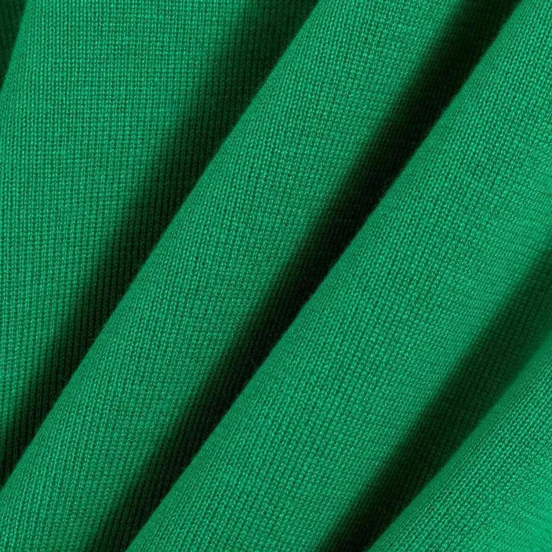 Women's knitted tracksuit set Florrie in Green – fabric close-up
