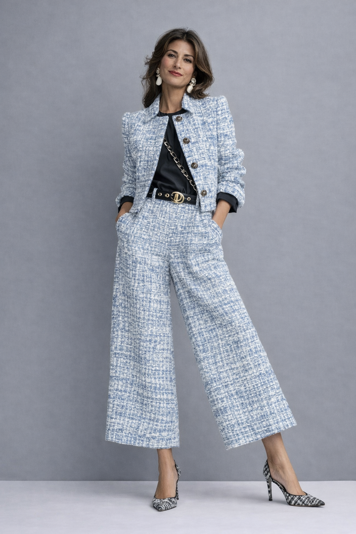 Women's Two-Piece Blouse and Trouser Set – Manon