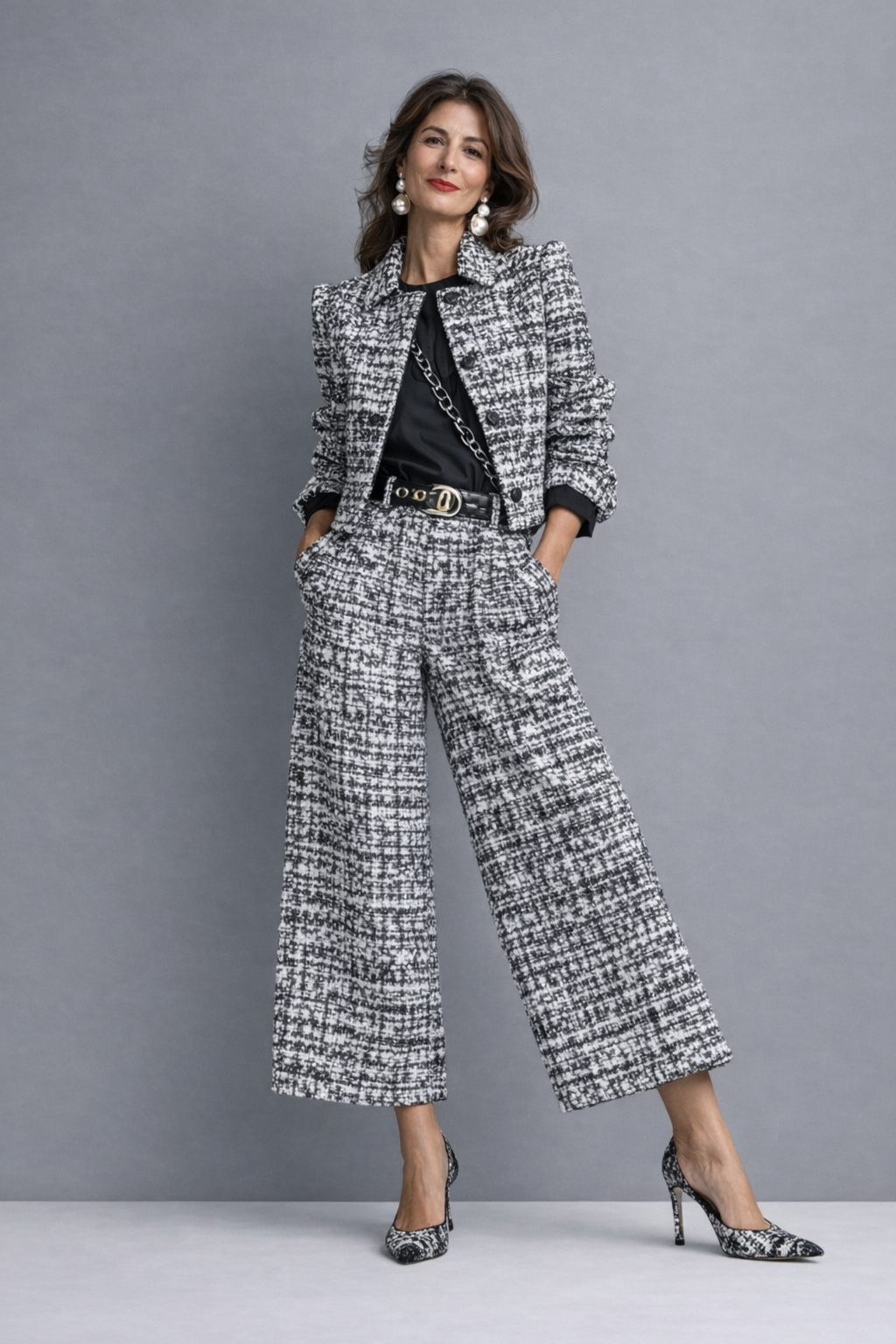 Women's Two-Piece Blouse and Trouser Set – Manon