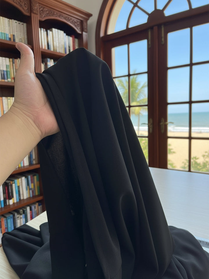 Kara - Long Sleeve Skinny Solid Color Deep V-Neck Maxi Dress