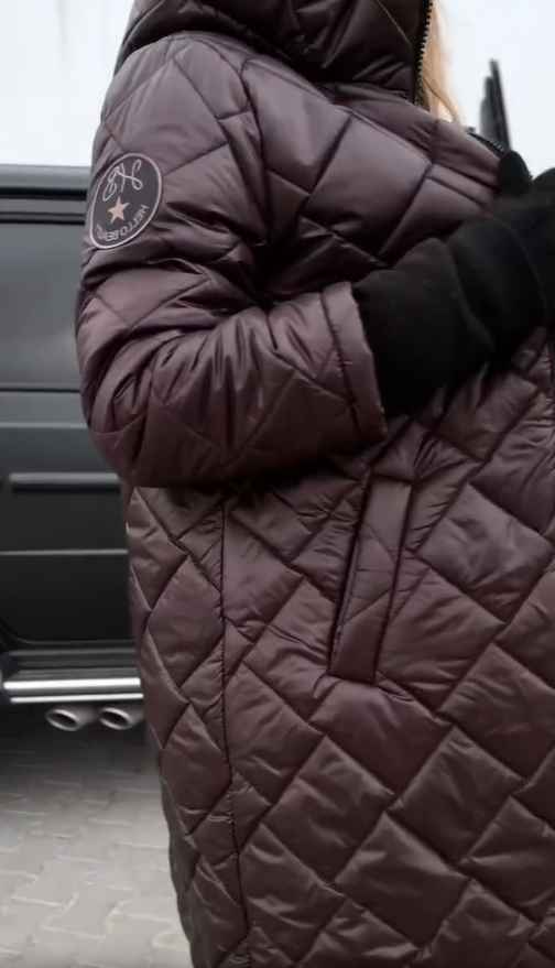 Bogna - Elegant Quilted Puffer Jacket with Hood