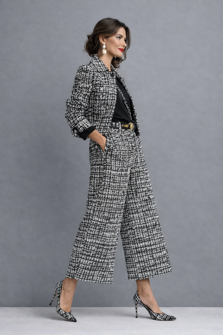 Women's Two-Piece Blouse and Trouser Set – Manon