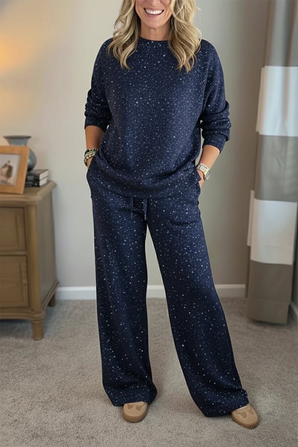 Viviana - Gloss Finish Casual Set