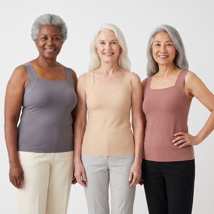 Women's Band-Free Built-In Bra Tank Top
