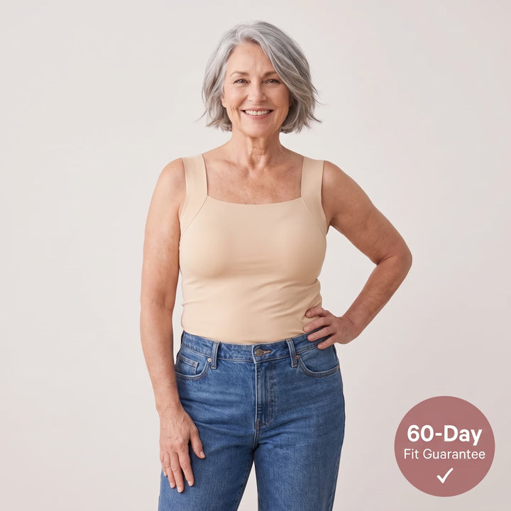 Women's Band-Free Built-In Bra Tank Top