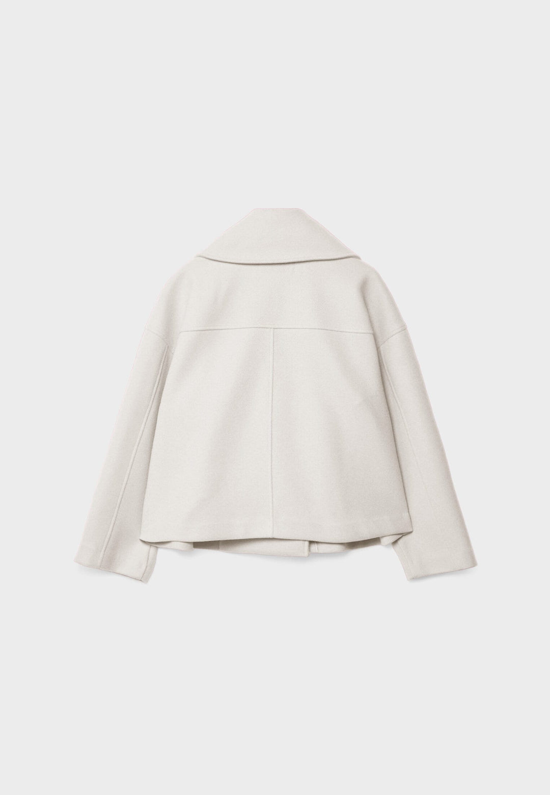 Corbridge women's cropped jacket in Stone – back view