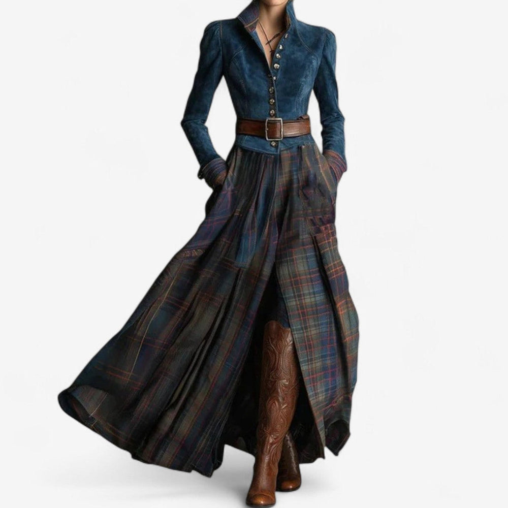 Fouziha | Elegant belt dress