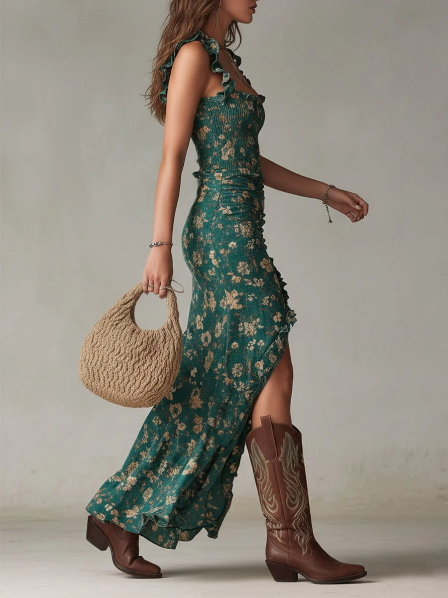 Mika | Boho Retro Maxi Dress Cole And Harrison Mika | Boho Retro Maxi Dress Cole And Harrison