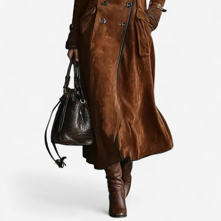 Emery - Suede Trench Coat