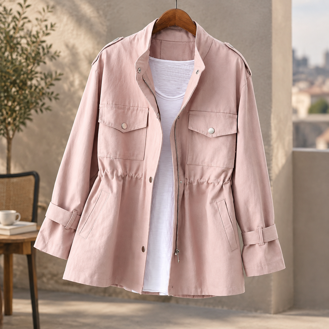 Sunningdale women's utility jacket in Blush Pink – front view