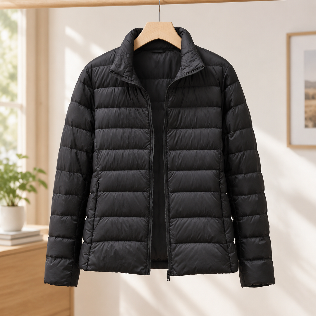 Cromer women's puffer jacket in Black – front view