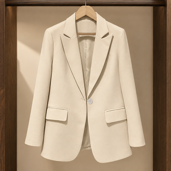 Windsor women's tailored blazer in Ivory – front view