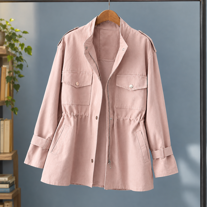 Porlock women's utility jacket in Pink – front view
