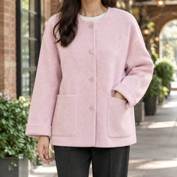 Chichester women's wool jacket in Pink – front view