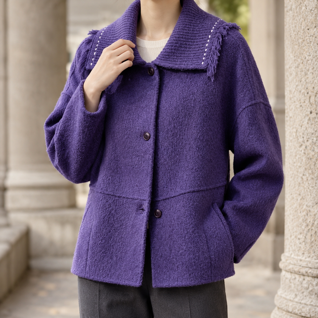 Streatley women's jacket in Purple – front view
