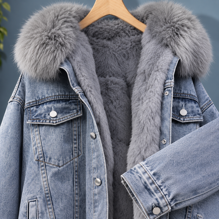 Nantwich women's hooded denim jacket – alternate view