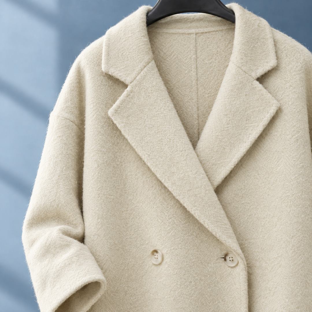 Alresford women's wool cocoon coat – alternate view