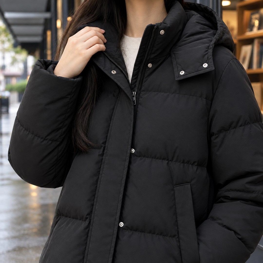 Marazion women's hooded puffer jacket – alternate view