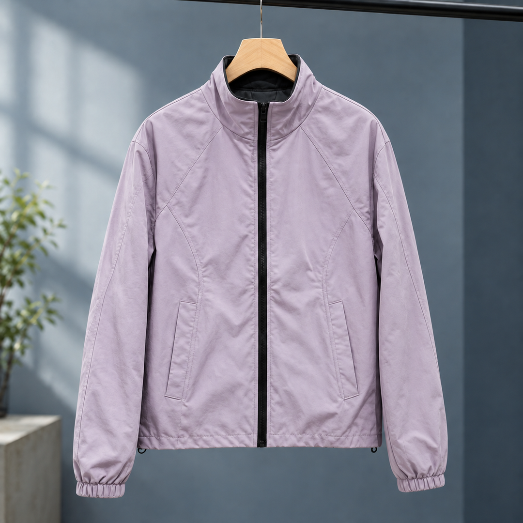 Kinross women's windbreaker jacket in Lilac – front view