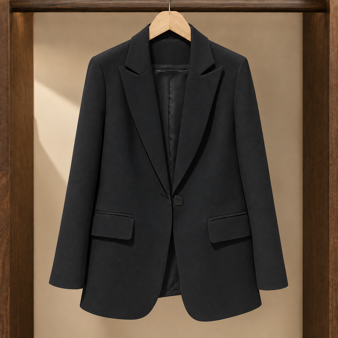 Windsor women's tailored blazer in Black – front view