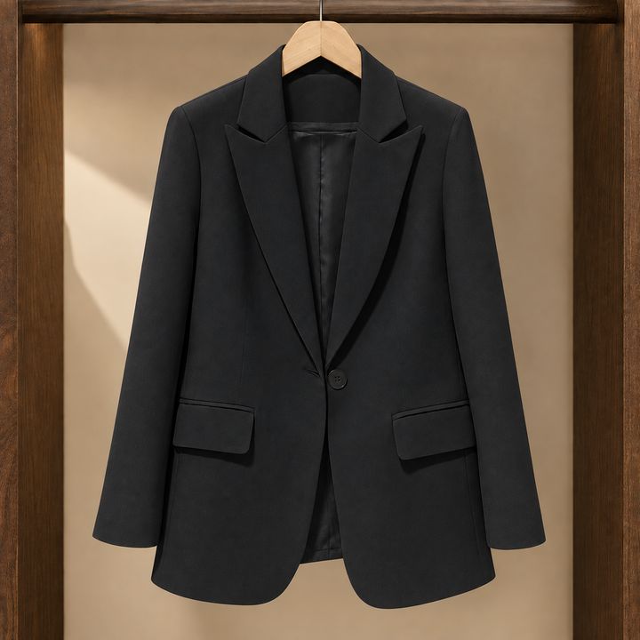 Windsor women's tailored blazer in Black – front view