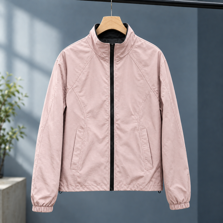 Kinross women's windbreaker jacket in Pale Pink – front view