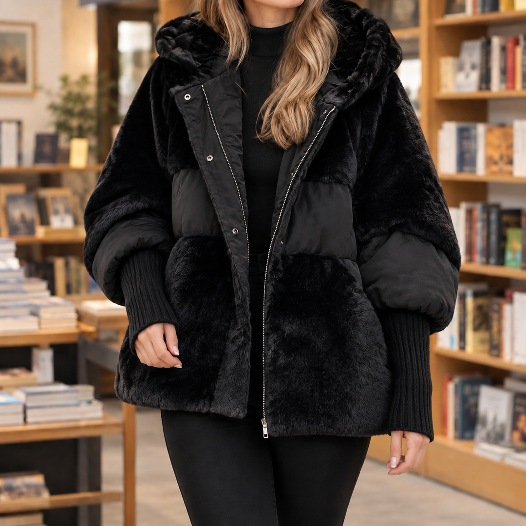 Tonbridge women's hooded jacket in Black – front view