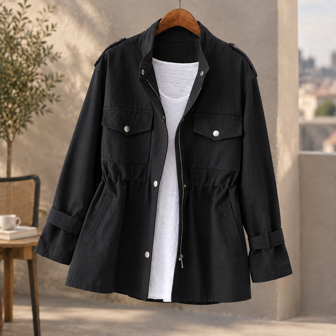 Sunningdale women's utility jacket in Black – front view