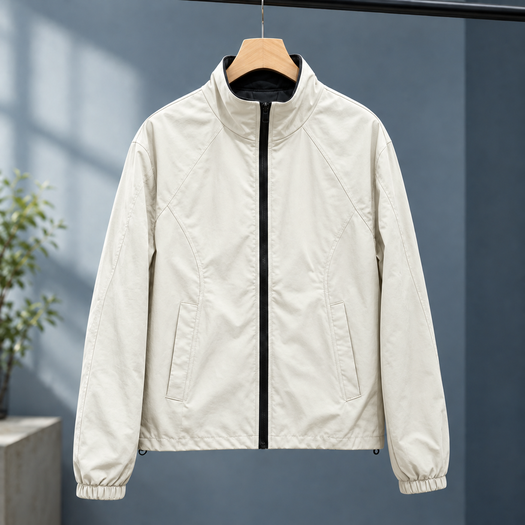 Kinross women's windbreaker jacket in White – front view