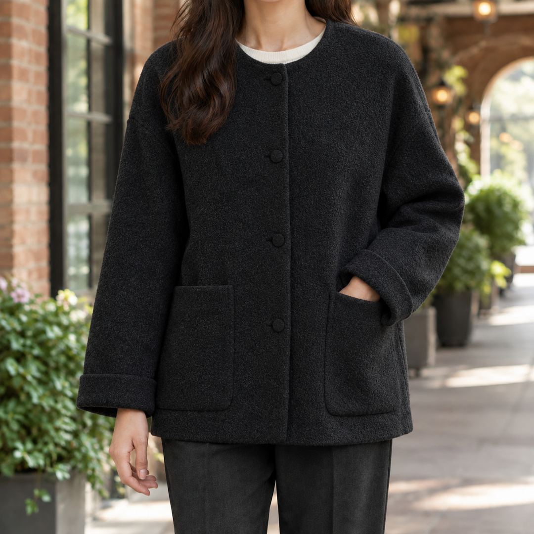 Chichester women's wool jacket in Black – front view